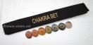 Engrave Chakra Oval set w/. Velvet Purse